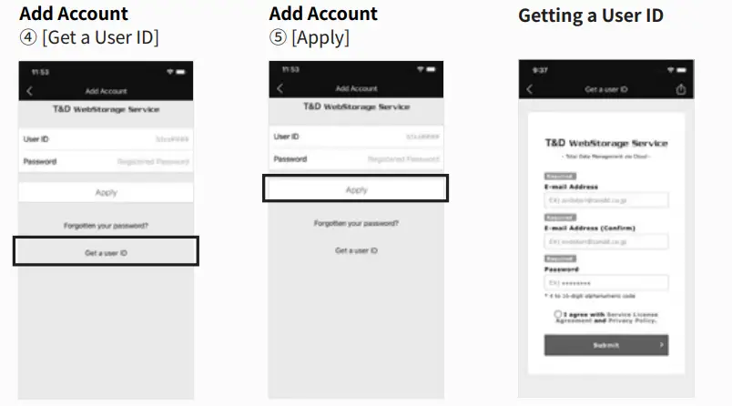 T D TR32B Thermo Recorder log EZ - Account