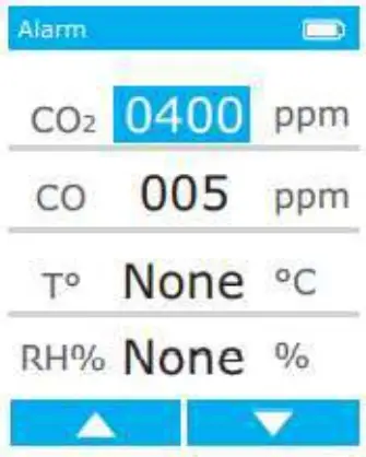 Triplett GSM350 Carbon Monoxide Dioxide IAQ Meter - Button to enter