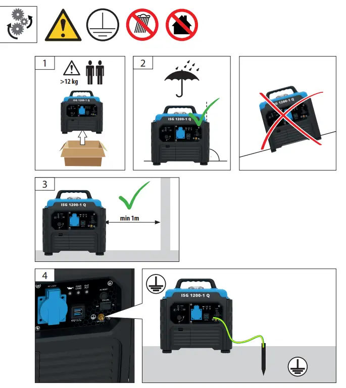 starting-up the device