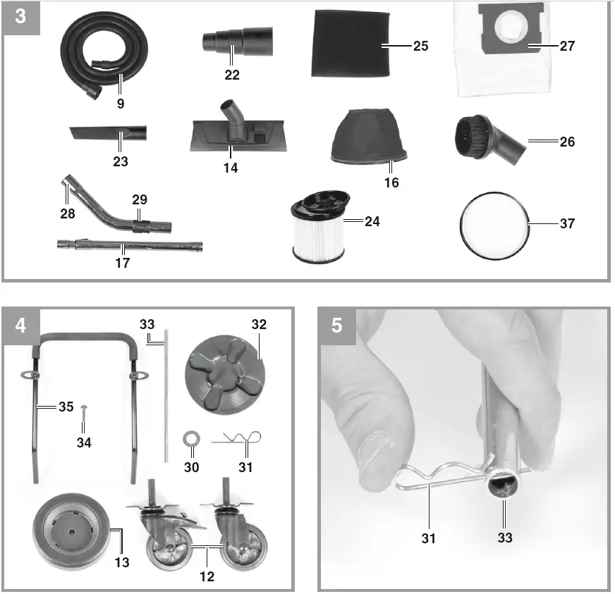 Einhell TE-VC 2350 SACL Wet and Dry Vacuum Cleaner 3
