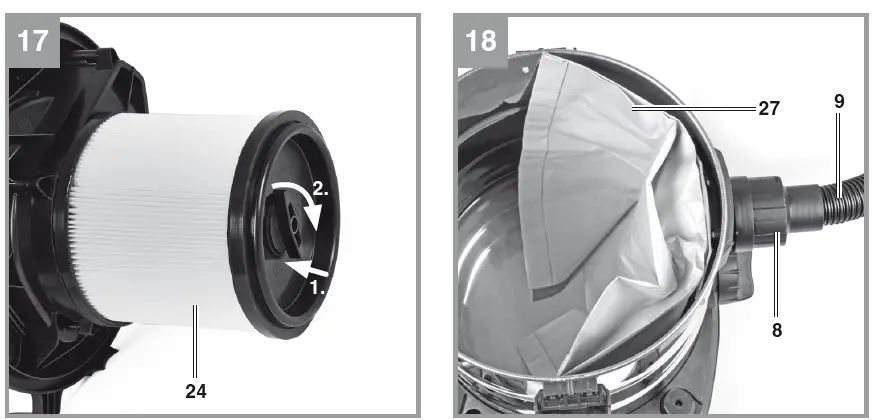 Einhell TE-VC 2350 SACL Wet and Dry Vacuum Cleaner 8