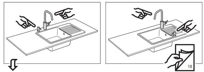 IKEA 704 611 06 KILSVIKEN 1 Bowl with Drainboard - overview 11