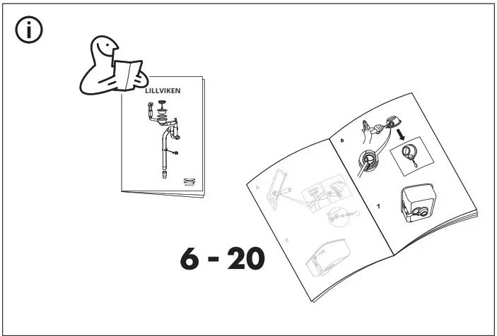 IKEA 704 611 06 KILSVIKEN 1 Bowl with Drainboard - overview 29