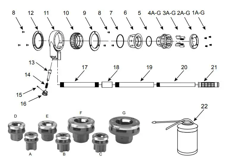 CENTRAL-MACHINERY-58352-10-PC-Ratcheting-Pipe-Threader-Set-FIG-6
