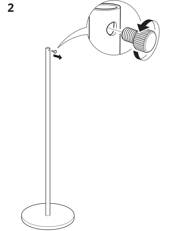 IKEA NYMÅNE Floor Lamp - Assembly 2