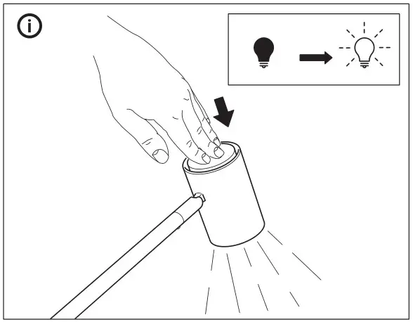 IKEA NYMÅNE Floor Lamp - On-Off Button