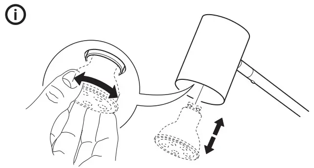 IKEA NYMÅNE Floor Lamp - WHEN CHANGING BULB