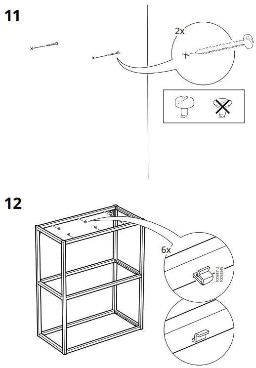 IKEA ENHET 46x30x76cm Wall Frame with Shelves - Figure10