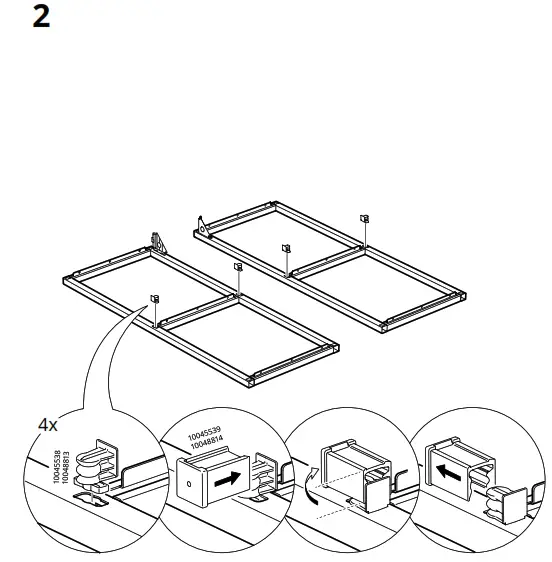 IKEA ENHET 46x30x76cm Wall Frame with Shelves - Figure4