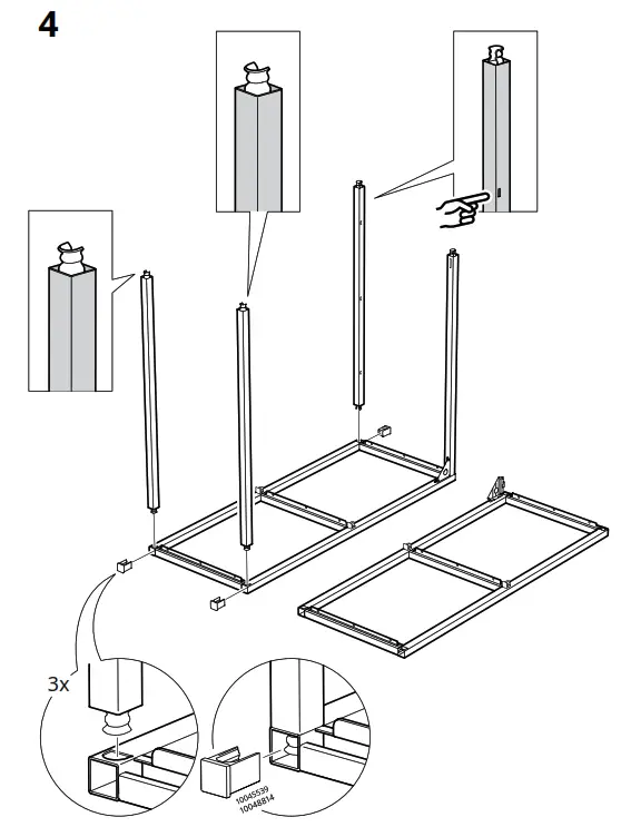 IKEA ENHET 46x30x76cm Wall Frame with Shelves - Figure6