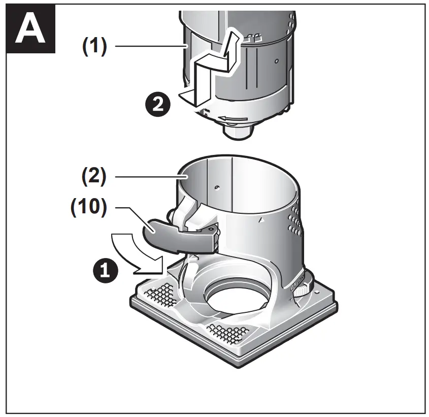 BOSCH GKF 600 Professional Trimmer Palm Router Fitting
