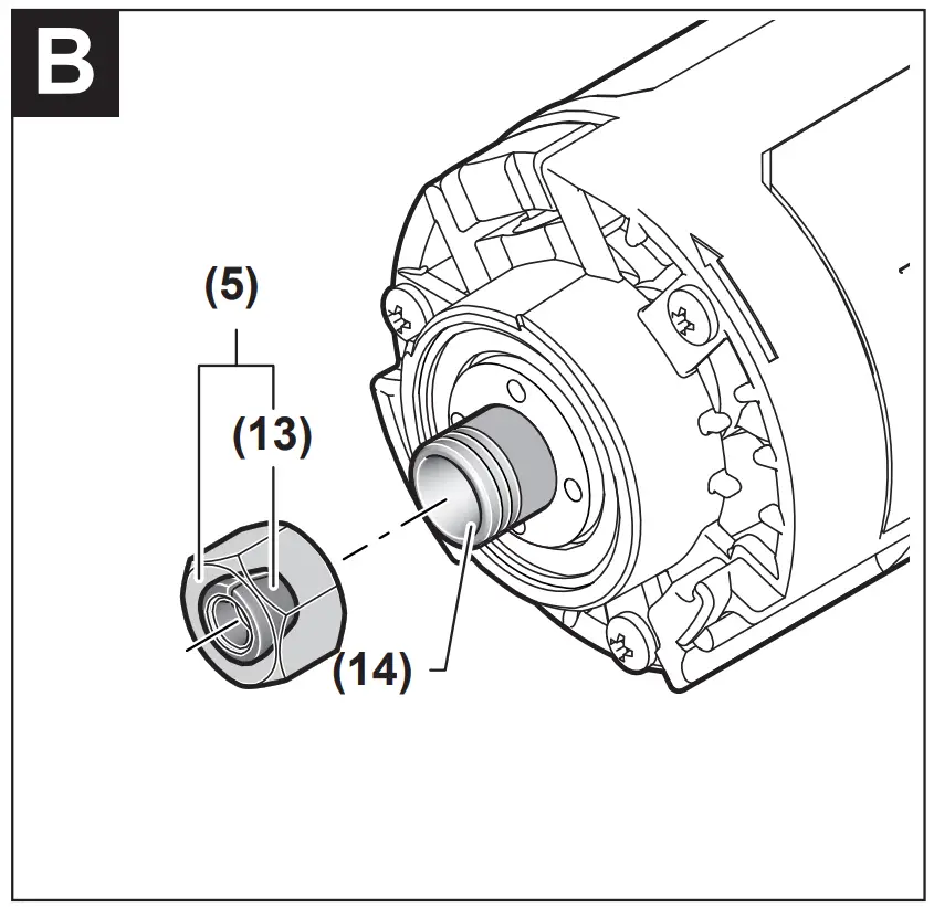 BOSCH GKF 600 Professional Trimmer Palm Router Fitting