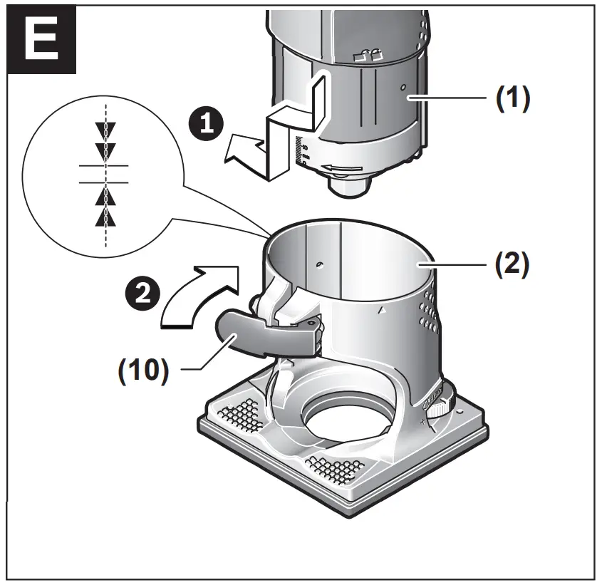 BOSCH GKF 600 Professional Trimmer Palm Router Fitting