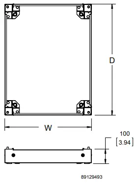 nVent-P2BP165 -Plinth-Base-ProLine-G2-FIG-1