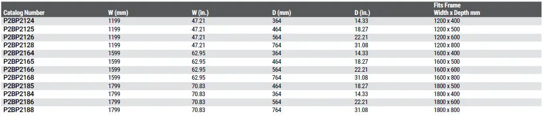 nVent-P2BP165 -Plinth-Base-ProLine-G2-FIG-11