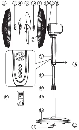 Honeywell -HSF1640 -Series -Double- Blade -Whole-Room -Stand- Fan- 05