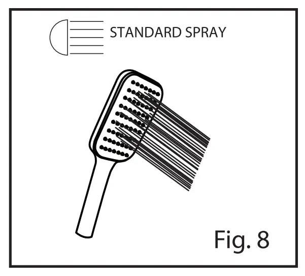 Handshower Spray Action