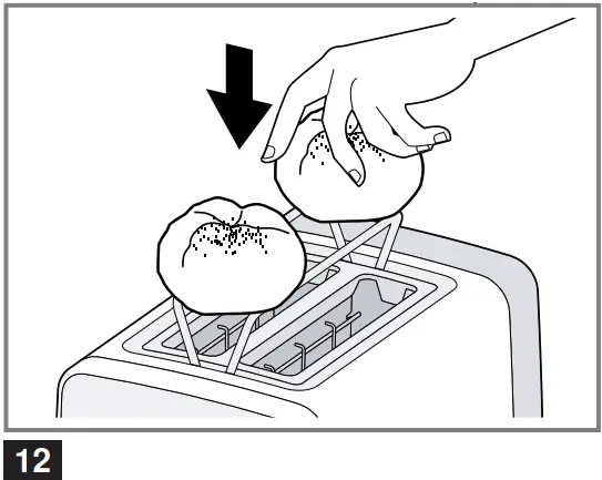 Defrosting bread rolls