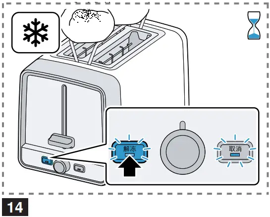 Defrosting bread rolls