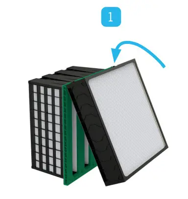 camfil CamClose Panel Air Filter - installing 1