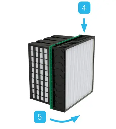 camfil CamClose Panel Air Filter - installing 3