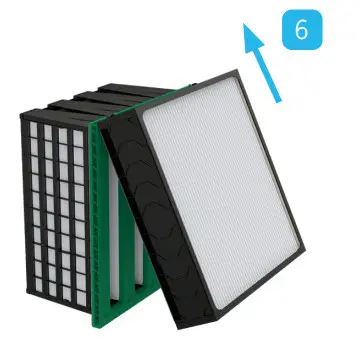 camfil CamClose Panel Air Filter - installing 4