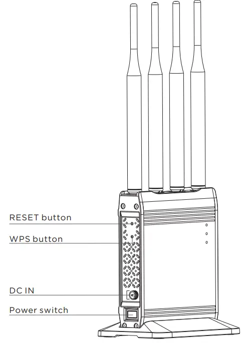 CVW 6689 Professional Wi Fi Adaptor - RESET button