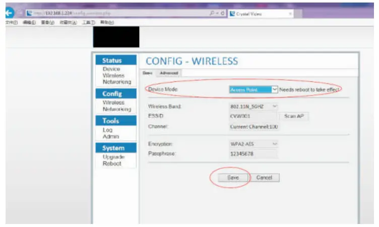 CVW 6689 Professional Wi Fi Adaptor - Set AP mode7
