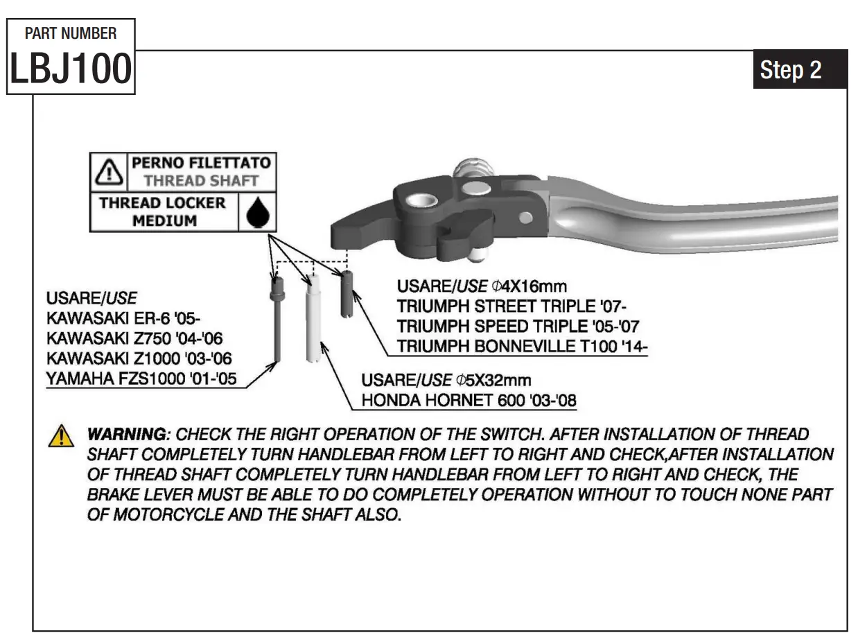 Install Thread Shaft