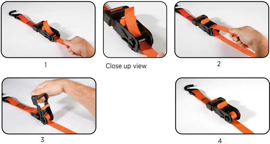 BLACK DECKER BD1007 Ratchet Straps - OPERATING