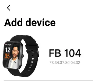 Connect smart watch with Da Fit APP