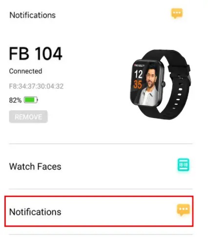 Connect smart watch with Da Fit APP
