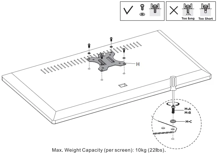 V I V O STAND-E-102B Electric Height Adjustable Dual Monitor Stand-fig14