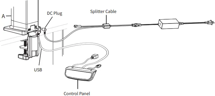 V I V O STAND-E-102B Electric Height Adjustable Dual Monitor Stand-fig16