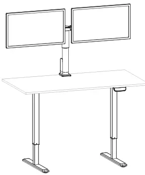 V I V O STAND-E-102B Electric Height Adjustable Dual Monitor Stand-fig19