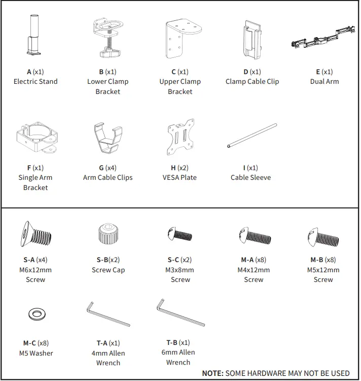 V I V O STAND-E-102B Electric Height Adjustable Dual Monitor Stand-fig2