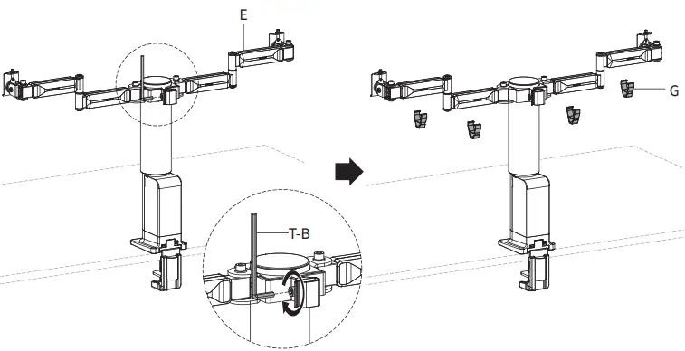 V I V O STAND-E-102B Electric Height Adjustable Dual Monitor Stand-fig9
