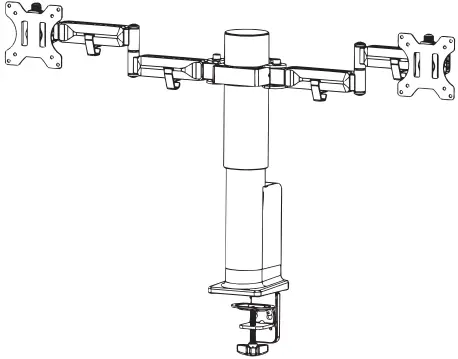 V I V O STAND-E-102B Electric Height Adjustable Dual Monitor Stand-product