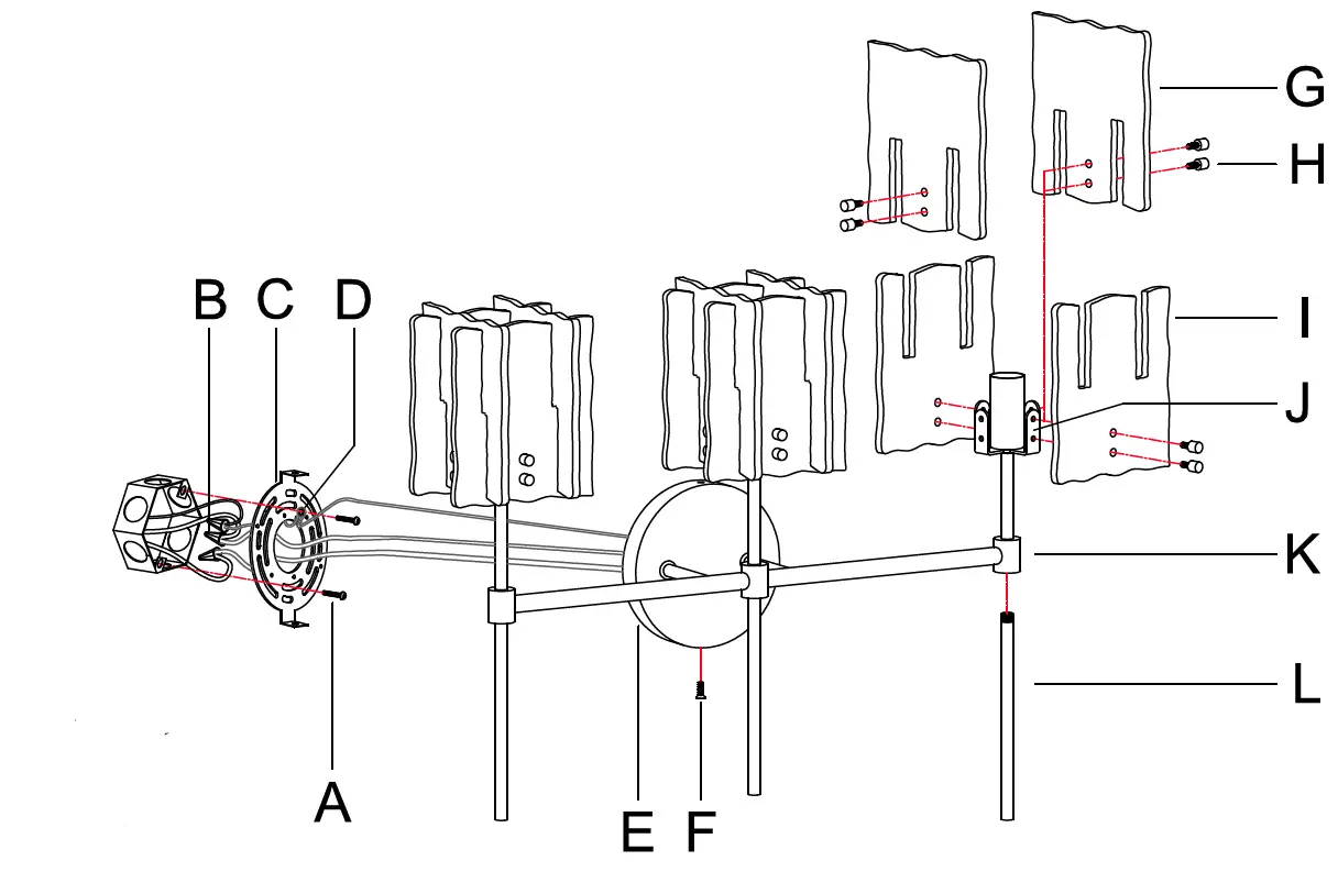 LNC A04987W3 Modern 21.6 Inch W 3 Light Black and Plated Brass Vanity Light-FIG-3