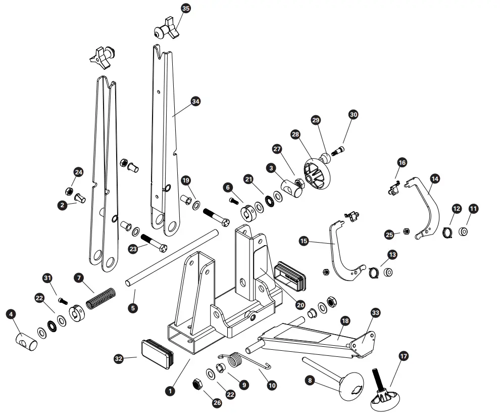 Park Tool TS-2.3 Professional Wheel Truing Stand - fig 3