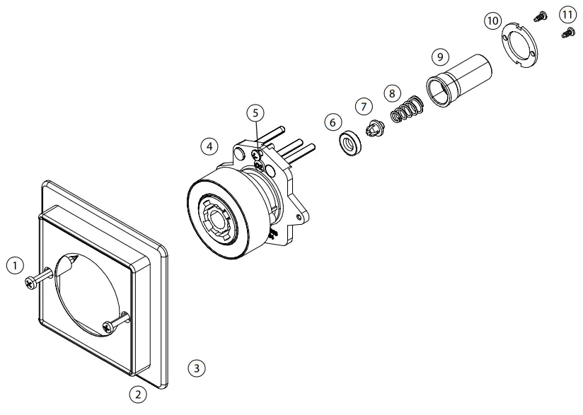 Amico Medical Gas Outlet British Standard Compatible - Replacement Components
