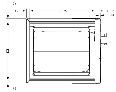 RunTru A4AH4E36A1C30A Submittal 3 0 Ton Convertible Air Handler - Outline Drawing 3