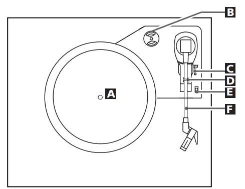 SYLVANIA SRC894 Bluetooth Retro Turntable with Stand-fig-4