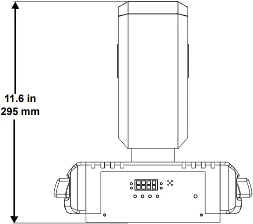CHAUVET DJ Cosmos HP - Product Dimensions 1