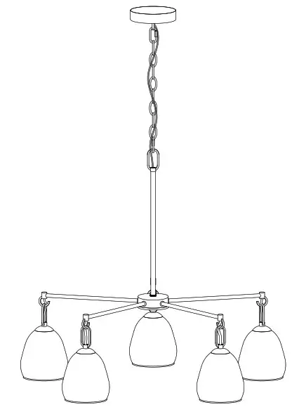 lowes A04970C5 5-Light Polished LED Dry Chandelier - Featured Image