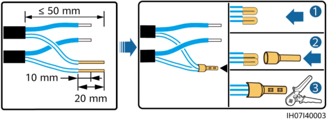 Crimping Two Signal Cables