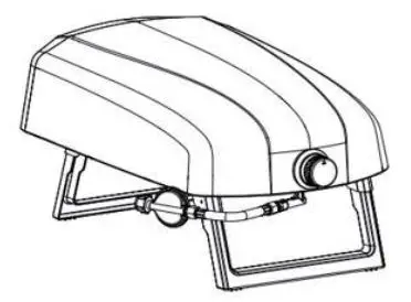 MasterPRO BGMP-9169-BK-ES Pizza Oven Instruction Manual - Connection regulator and hose to pizza oven