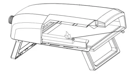 MasterPRO BGMP-9169-BK-ES Pizza Oven Instruction Manual - LIGHTING BY MATCH