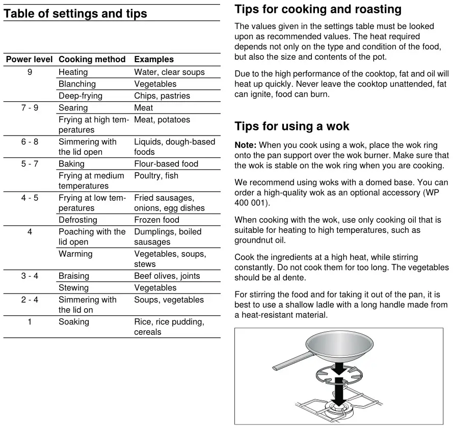 GAGGENAU VG 231 220 CN Gas Hob Instruction Manual 9