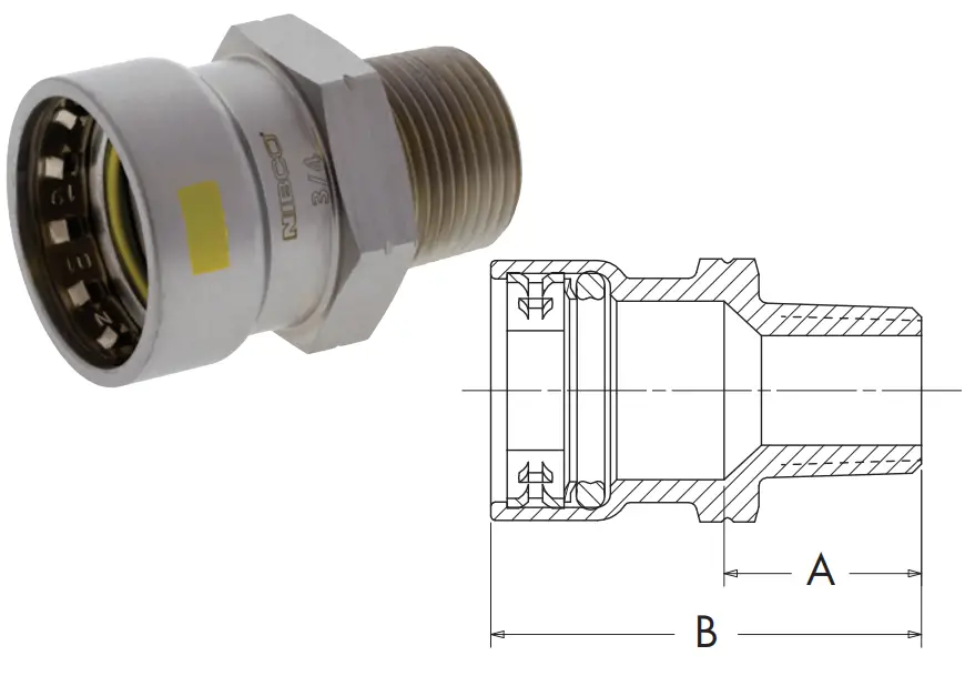 NIBCO Bench Press GYM Fitting - ADAPTERS 2